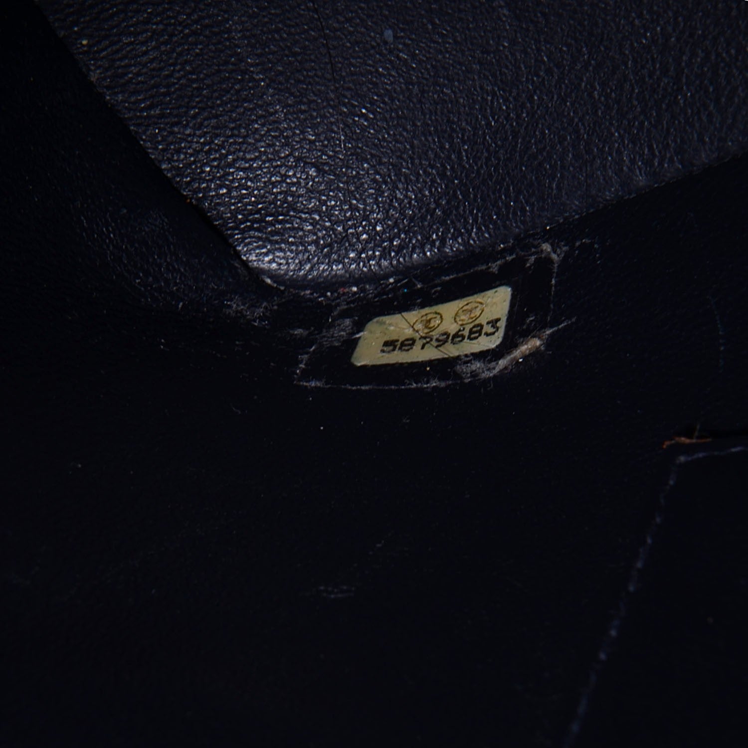 Chanel Caviar Quilted Medallion CC Tote Navy 7 of 8