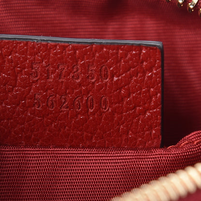 Gucci Canvas Sylvie Stripe Mini Ophidia Camera Bag Mystic White Hibiscus Red Maritime 9 of 10