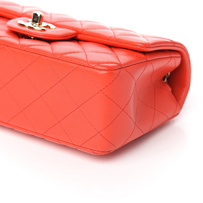 Chanel Lambskin Quilted Mini Rectangular Flap Red 8 of 10