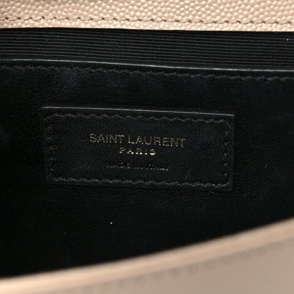 Saint Laurent Grain De Poudre Small Monogram Kate Satchel Dark Beige 6 of 8