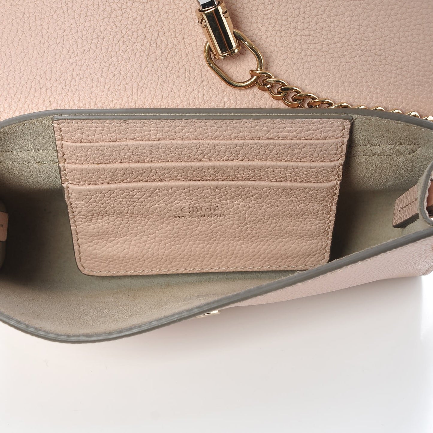 Calfskin Mini Faye Shoulder Bag Cement Pink