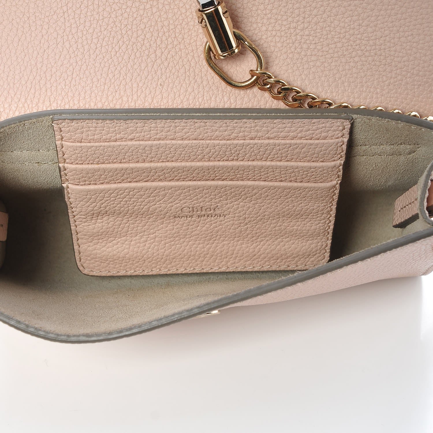 Chloe Calfskin Mini Faye Shoulder Bag Cement Pink 5 of 8