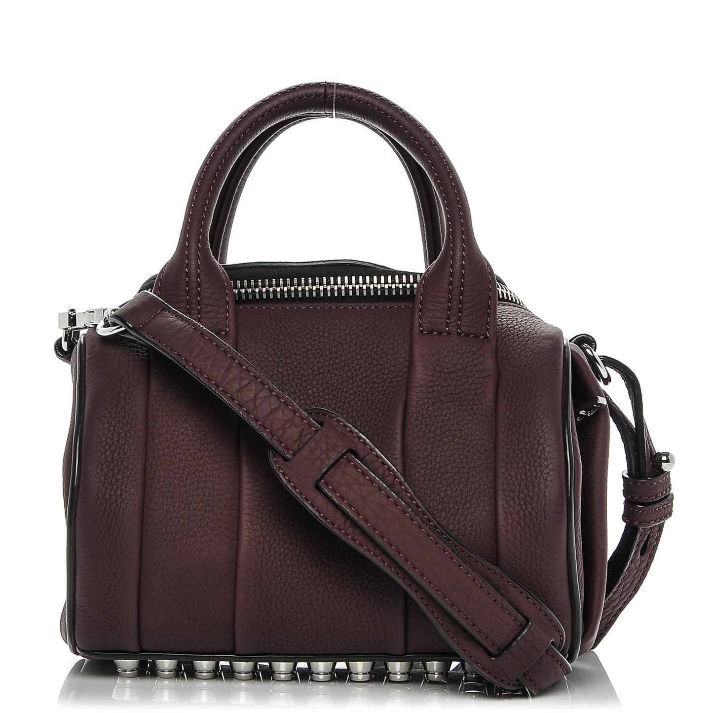 Pebbled Calfskin Mini Rockie Matte Oxblood