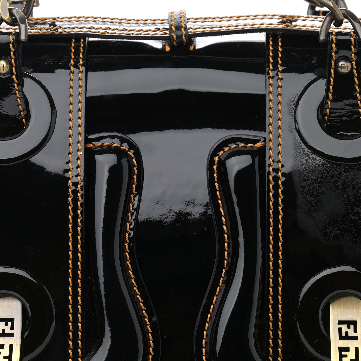 Fendi Patent B Bag Black 6 of 11