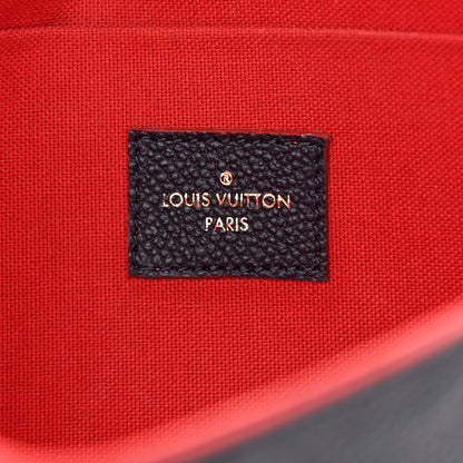 Louis Vuitton Empreinte Pochette Felicie Chain Wallet Marine Rouge 6 of 9