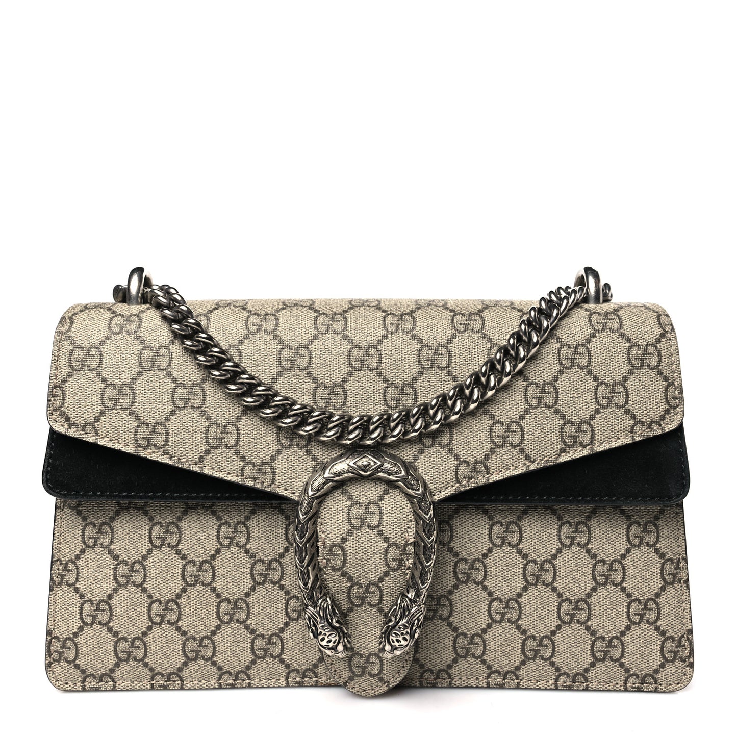 GG Supreme Monogram Small Dionysus Shoulder Bag Black