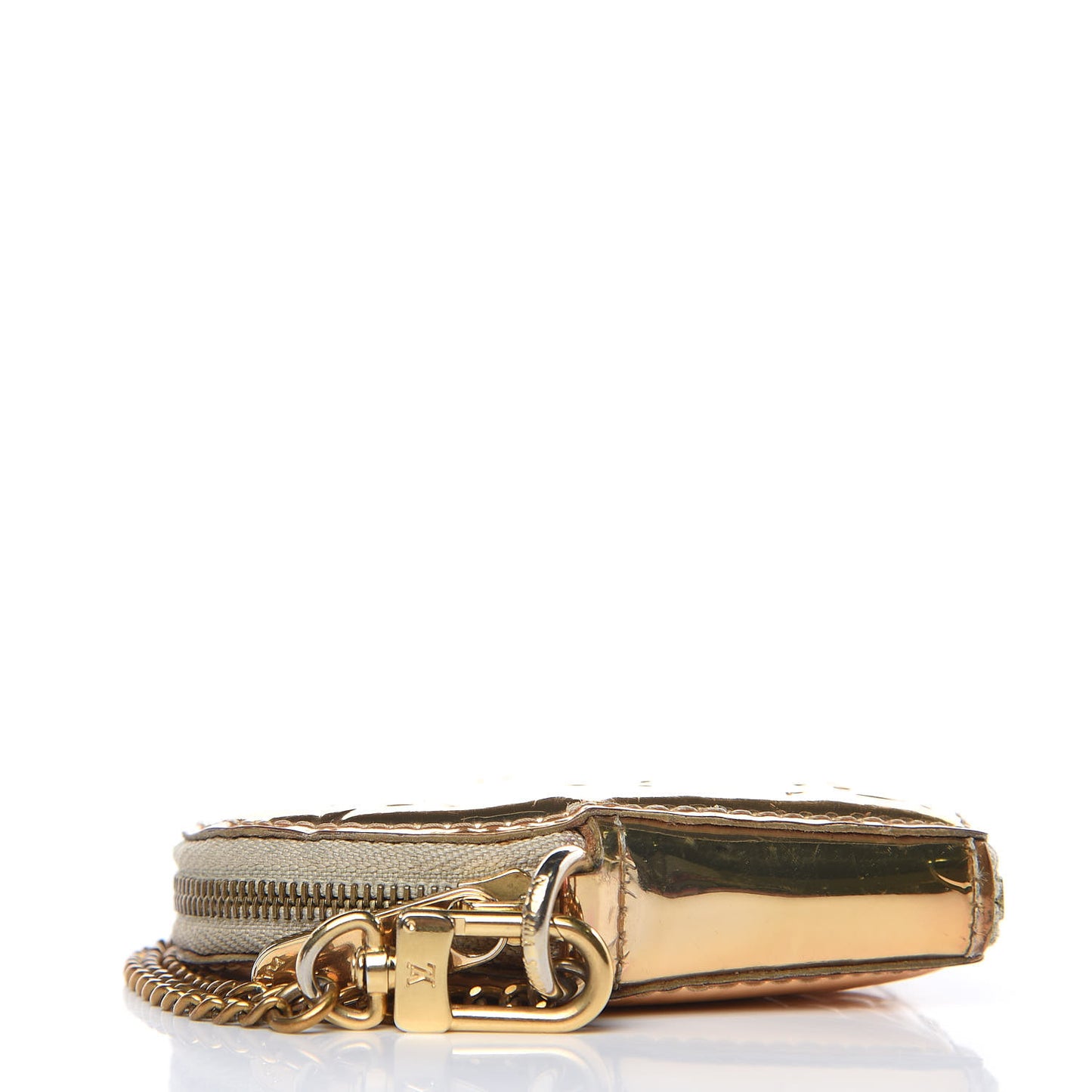 Monogram Miroir Heart Coin Purse Gold