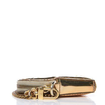 Louis Vuitton Monogram Miroir Heart Coin Purse Gold 4 of 11