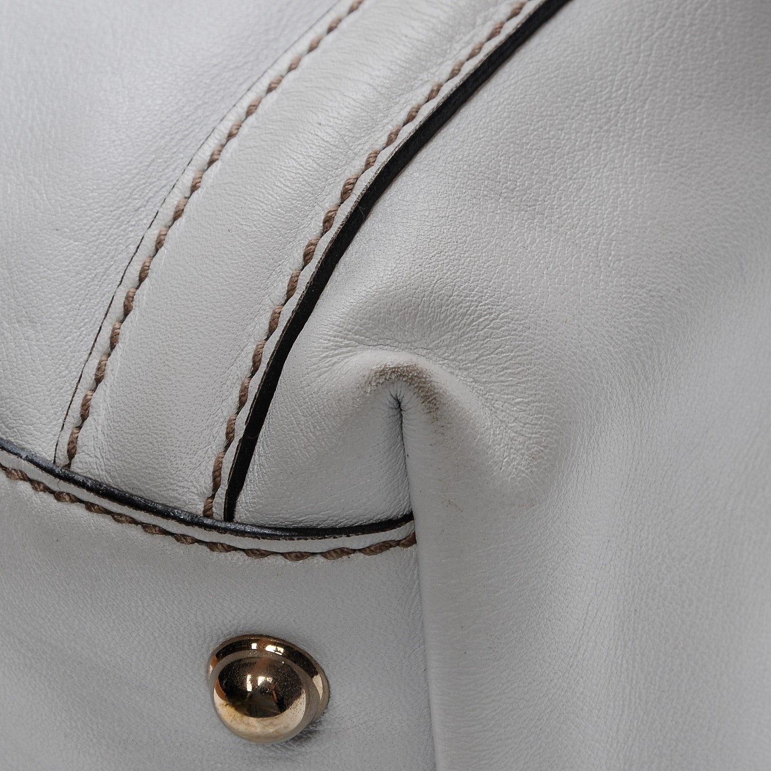 Gucci Calfskin Large Britt Shoulder Bag Off White 15 of 15
