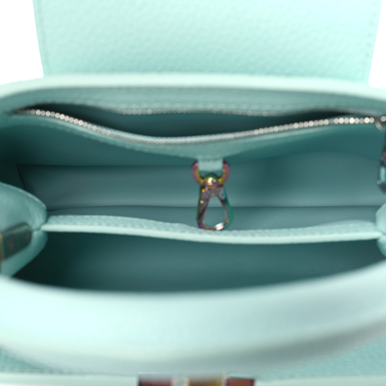 Louis Vuitton Taurillon Capucines BB Iridescent Topaz 5 of 8