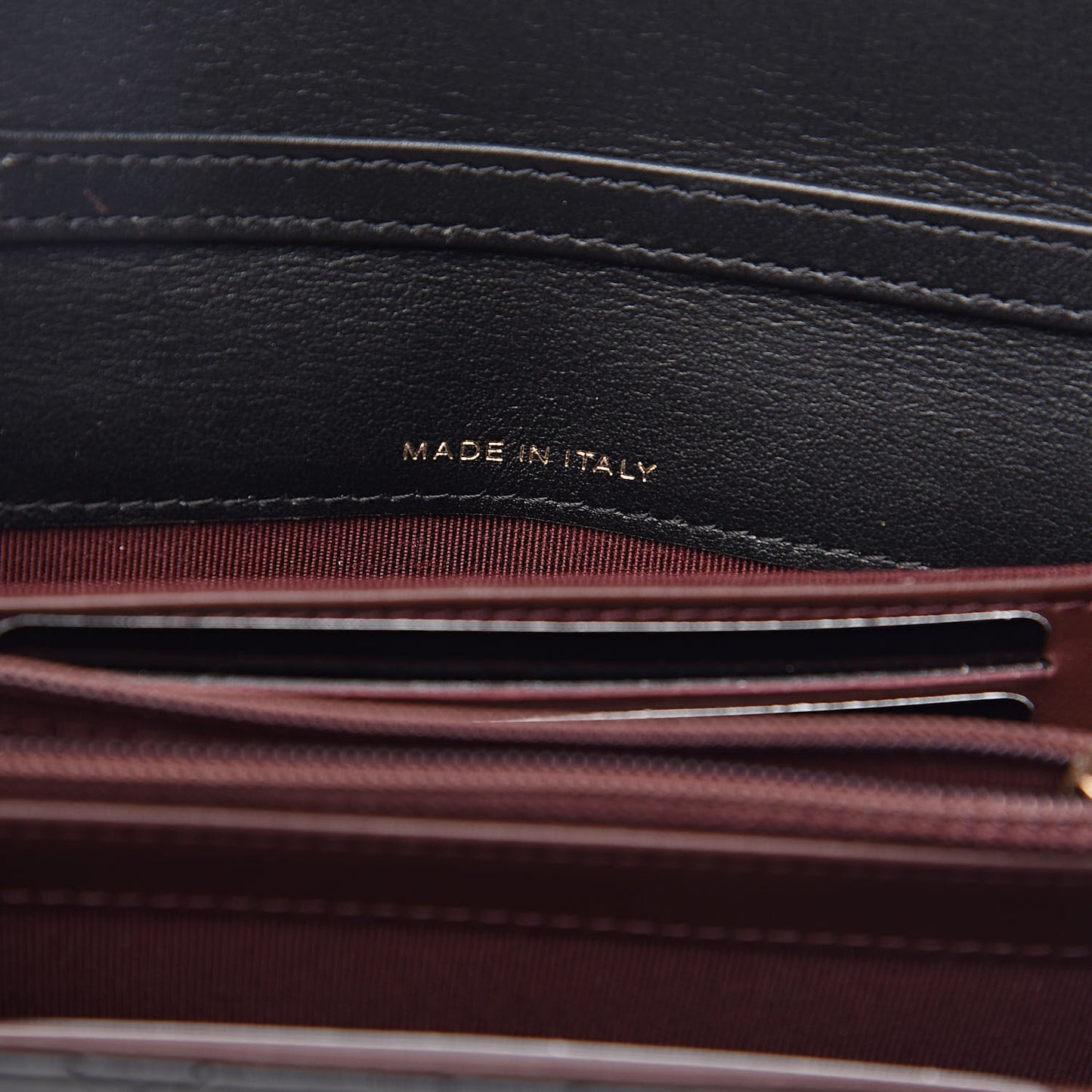 Aged Calfskin Quilted 2.55 Reissue Clutch With Chain Black