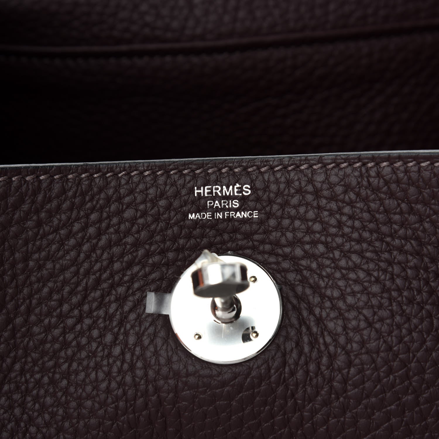 Hermes Taurillon Clemence Lindy 26 Rouge Sellier 6 of 10