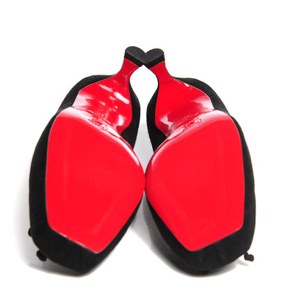 Christian Louboutin Suede Lola 45 Pumps 36 Black 5 of 6
