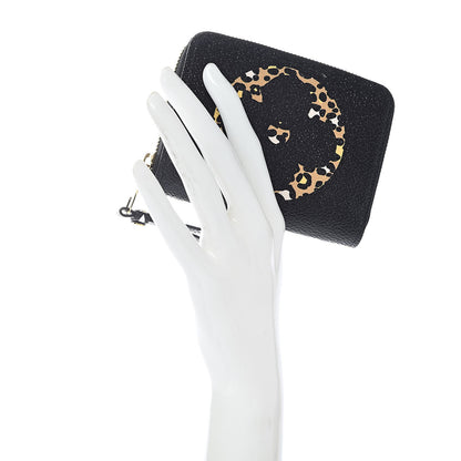 Louis Vuitton Monogram Giant Jungle Zippy Coin Purse Black 2 of 7