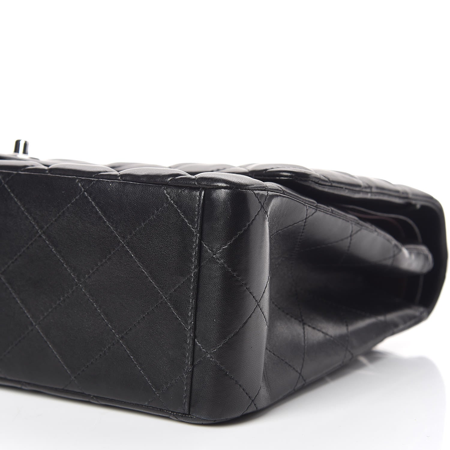 Chanel Lambskin Quilted Maxi Double Flap Black 8 of 12