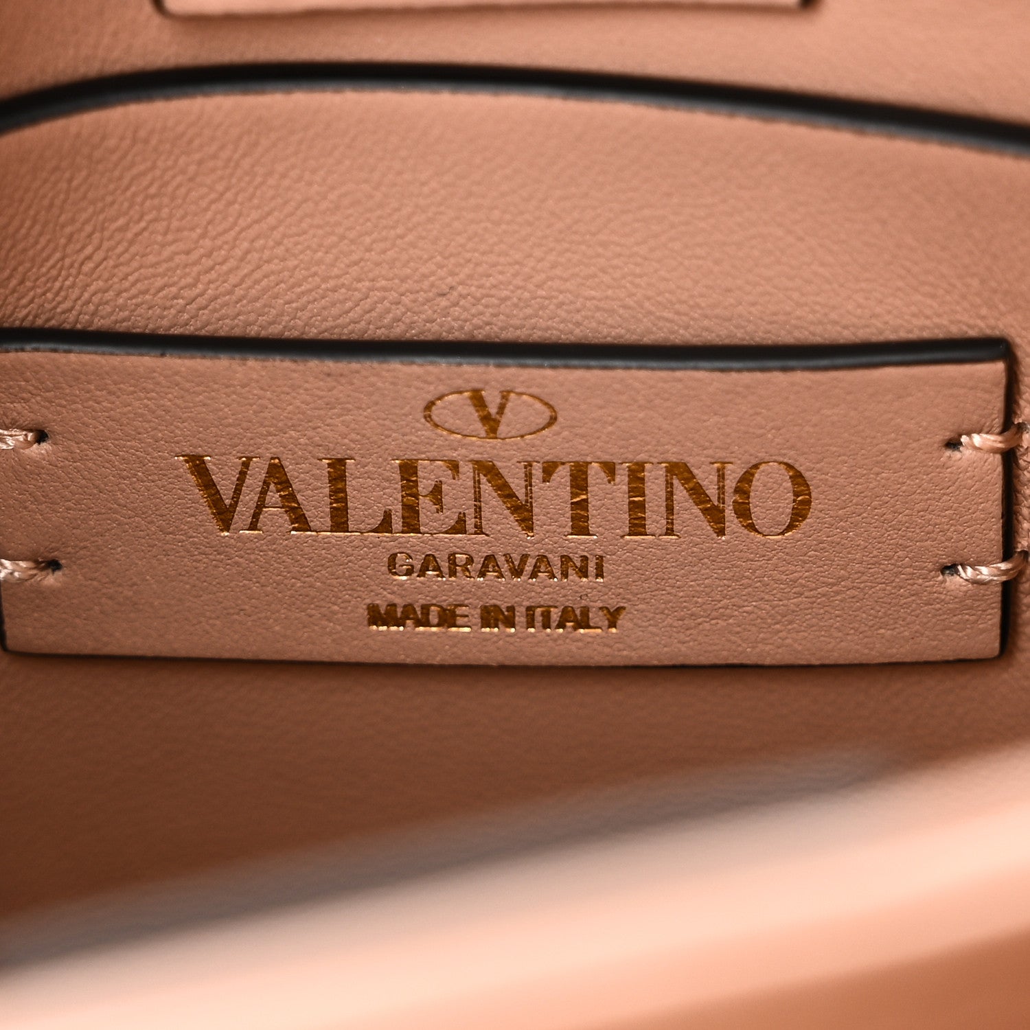 Valentino Garavani Nappa Small Roman Stud The Handle Bag Rose Cannelle 6 of 9