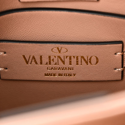 Valentino Garavani Nappa Small Roman Stud The Handle Bag Rose Cannelle 6 of 9