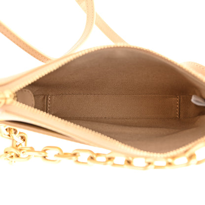 MCM Calfskin Color Splash Mini Pouch on Chain Croissant 5 of 9