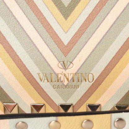 Valentino Garavani Vitello Native Couture 1975 Rockstud Camera Crossbody Bag Green Multicolor 7 of 7
