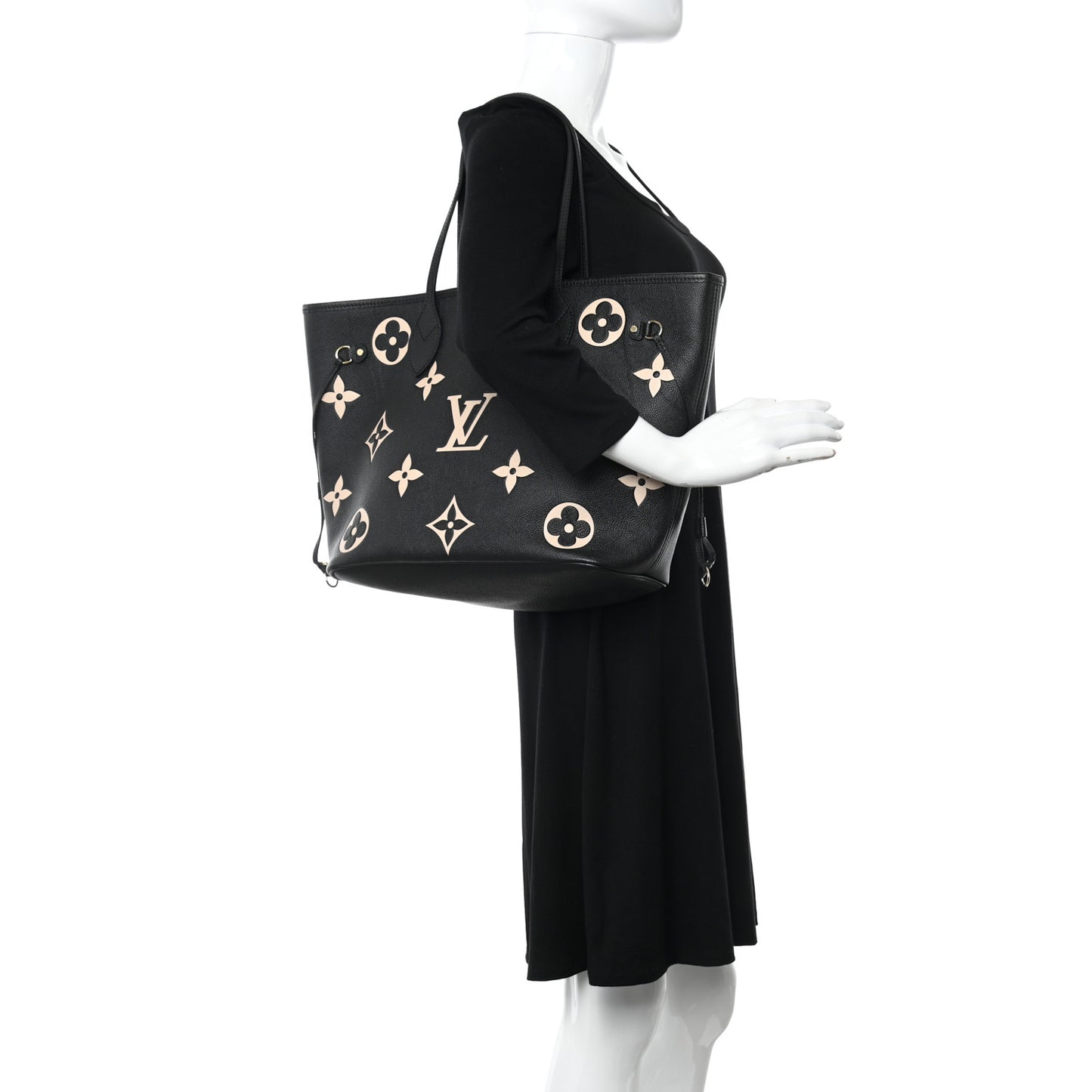 Empreinte Monogram Giant Neverfull MM Black Beige