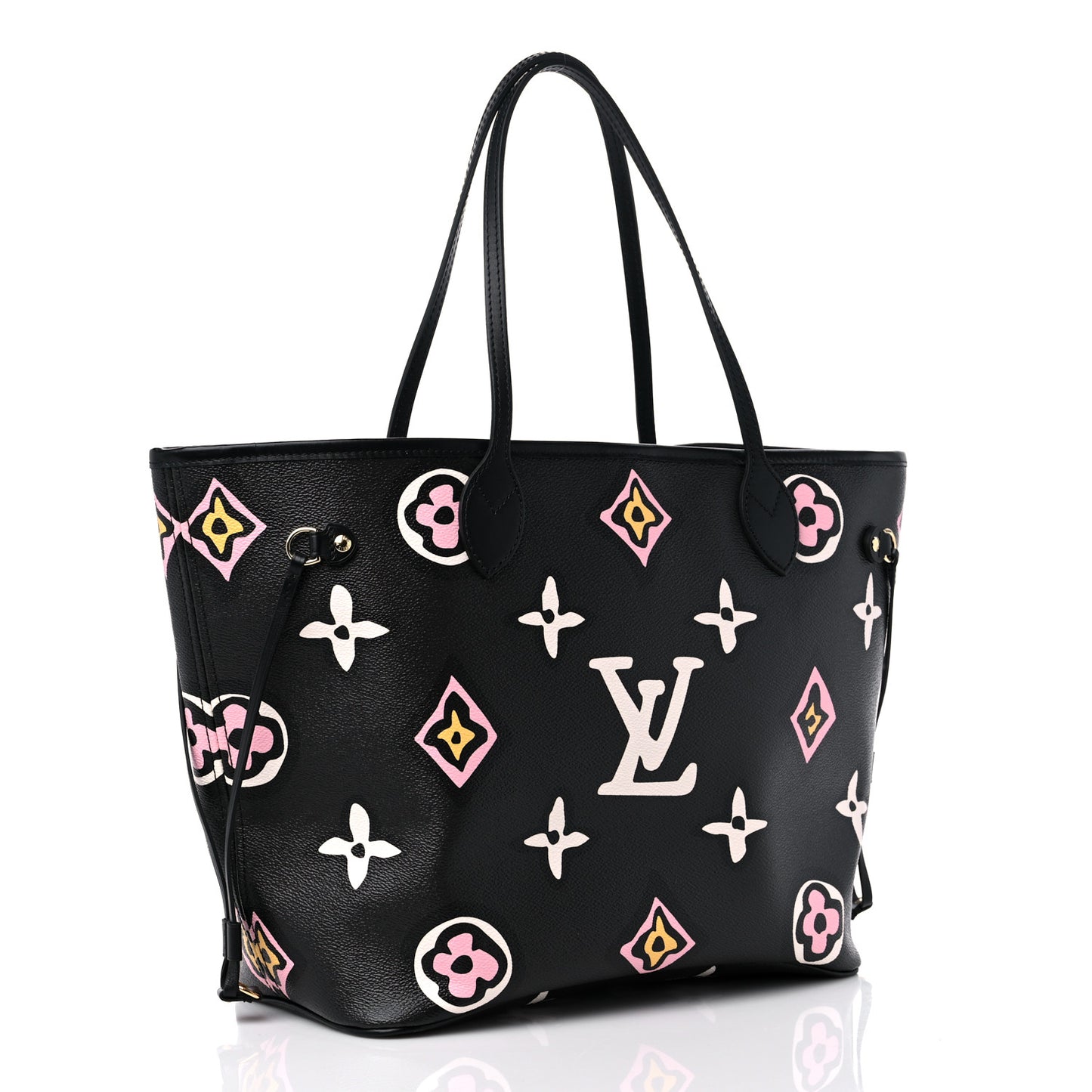 Monogram Giant Wild at Heart Neverfull MM Black