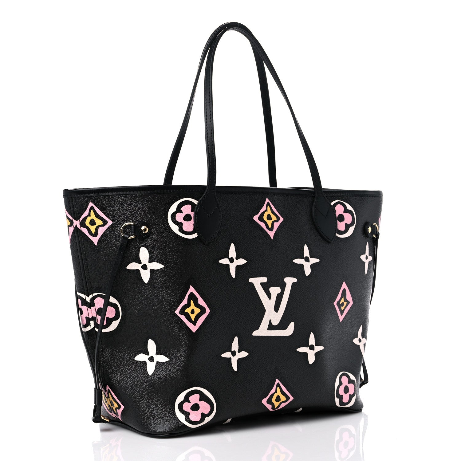 Louis Vuitton Monogram Giant Wild at Heart Neverfull MM Black 3 of 8