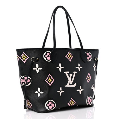 Louis Vuitton Monogram Giant Wild at Heart Neverfull MM Black 3 of 8
