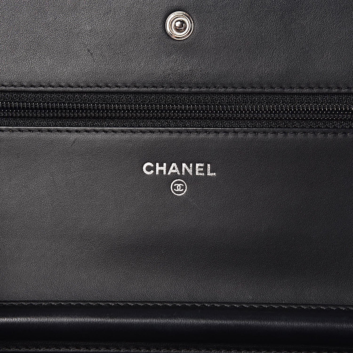 Chanel Patent Caviar Timeless CC Wallet on Chain WOC Black 6 of 13