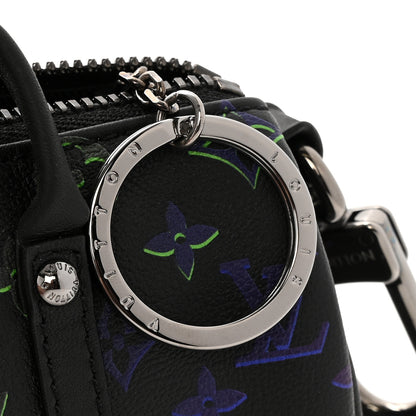 Louis Vuitton Monogram Spotlight Mini Keepall Bag Charm Key Holder Black Borealis 4 of 6