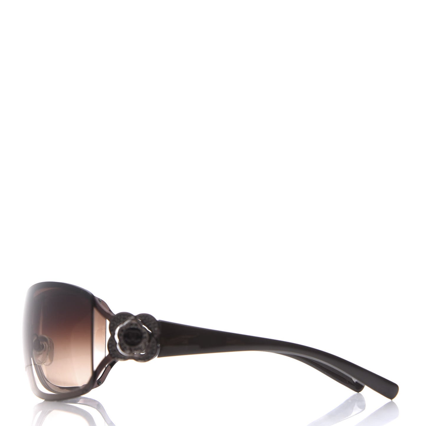 Swarovski Crystal Camellia CC Sunglasses 4164-B Bronze