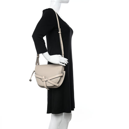 Loewe Grained Calfskin Small Gate Crossbody Bag Light Oat 2 of 10