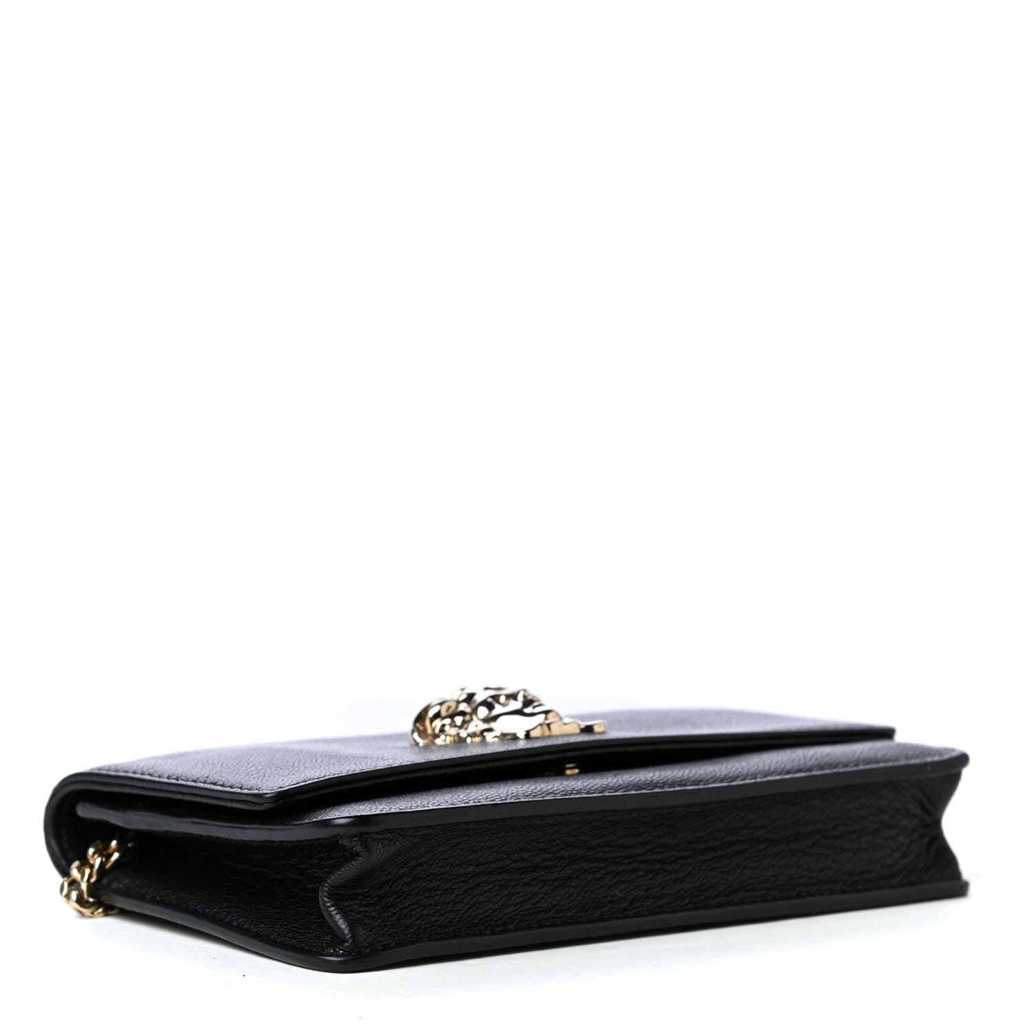 Versace Grained Calfskin Palazzo Chain Evening Bag Black 3 of 6