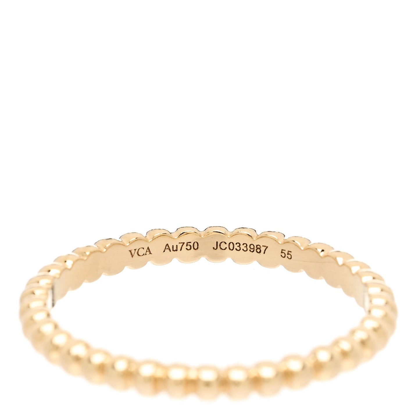 18K Yellow Gold Small Perlee Ring 55 7.25