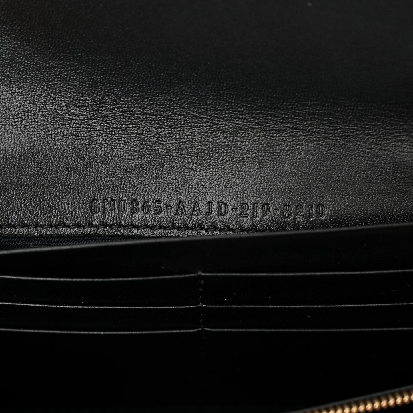 Nappa Matisse FF Embossed Continental Wallet On Chain Black