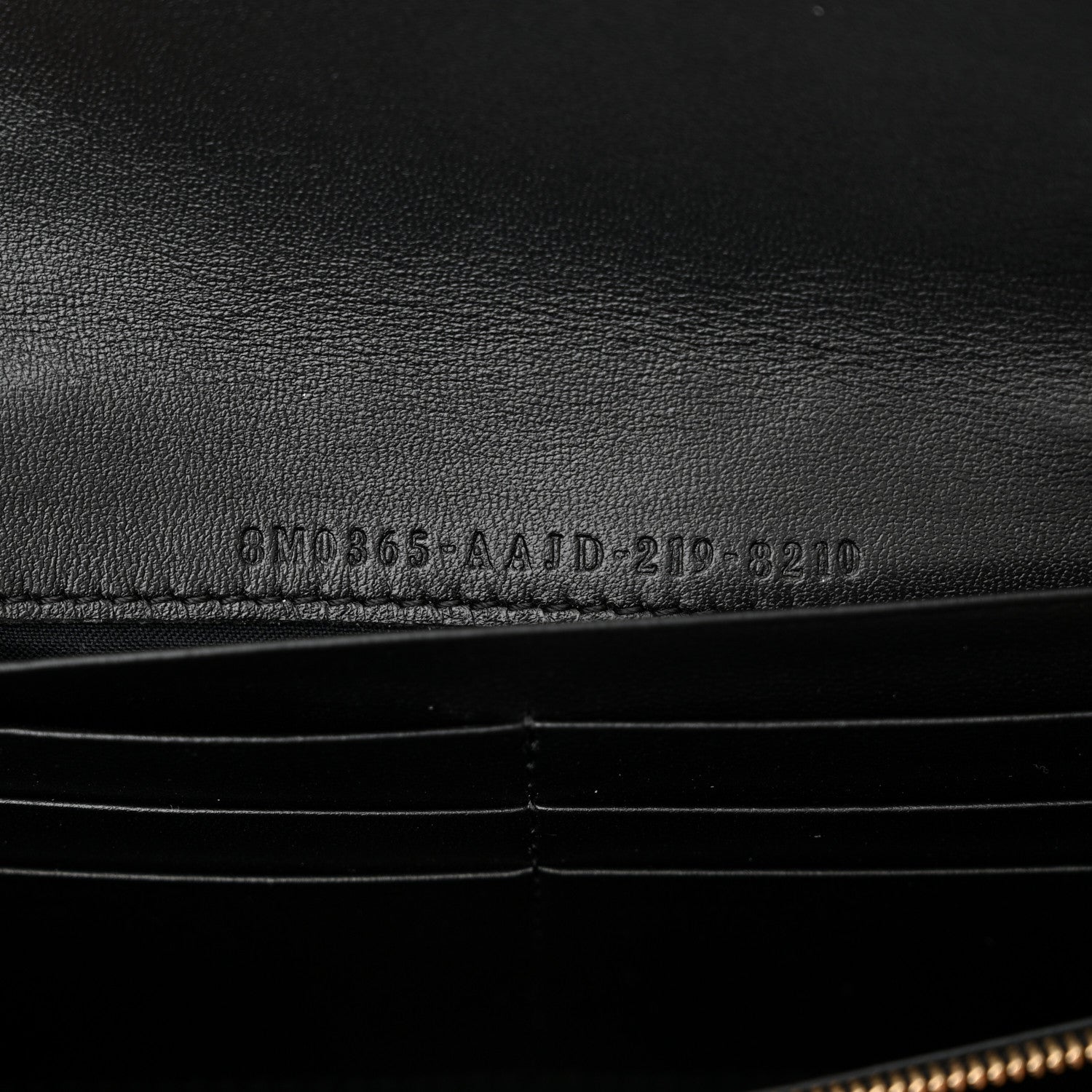 Fendi Nappa Matisse FF Embossed Continental Wallet On Chain Black 6 of 10