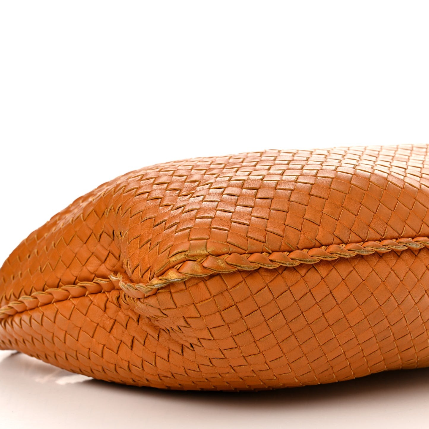 Nappa Intrecciato Large Veneta Hobo Ochre