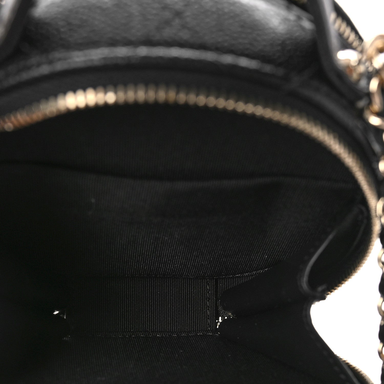 Chanel Caviar Quilted Round Handle With Care Vanity With Chain Black 5 of 10