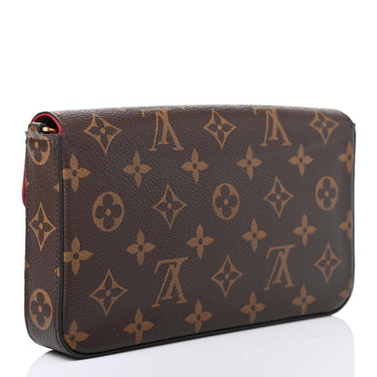 Louis Vuitton Monogram Pochette Felicie Chain Wallet Fuchsia 2 of 4
