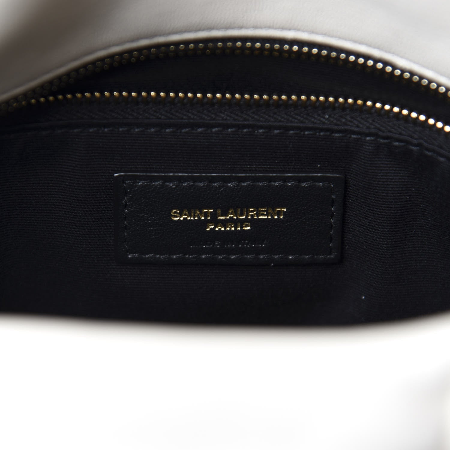 Saint Laurent Lambskin Quilted Small Loulou Puffer Monogram Chain Satchel Crema Soft 9 of 12