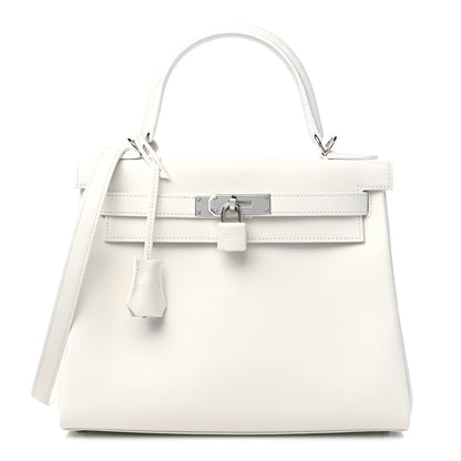 Hermes Evercolor Kelly Retourne 28 White 1 of 10