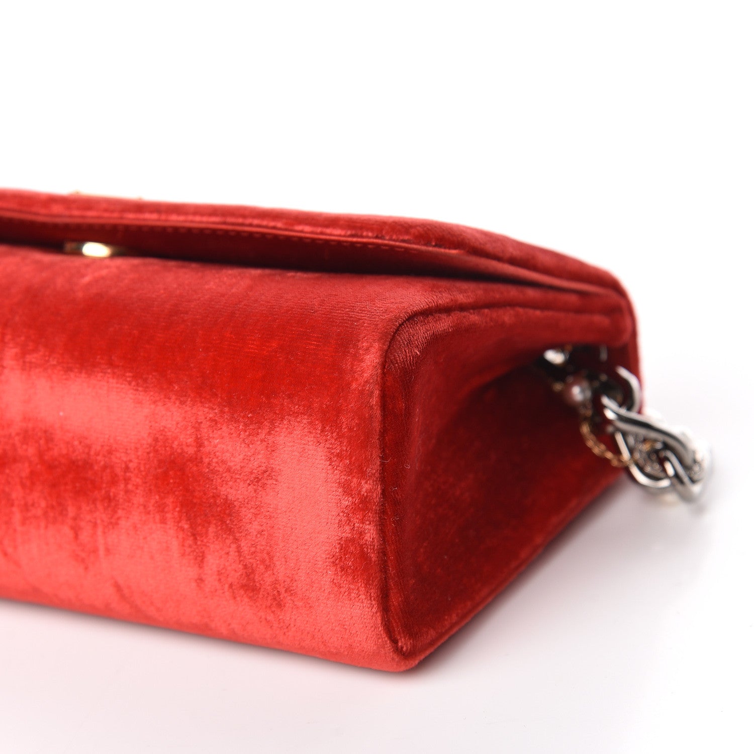 Dolce & Gabbana Velvet Mini Shoulder Bag Rosso 9 of 9