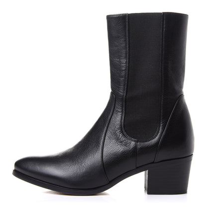 Chanel Calfskin Elastic Short Boots 37 Black 1 of 8