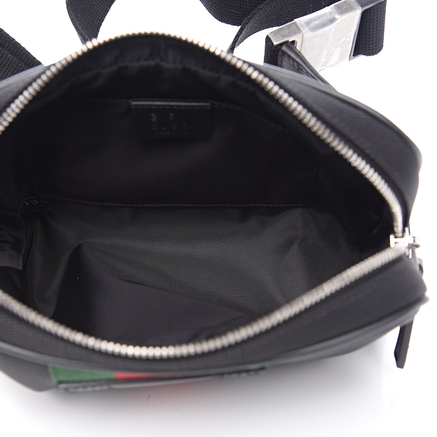 Gucci Canvas Web Slim Belt Bag Black 4 of 9