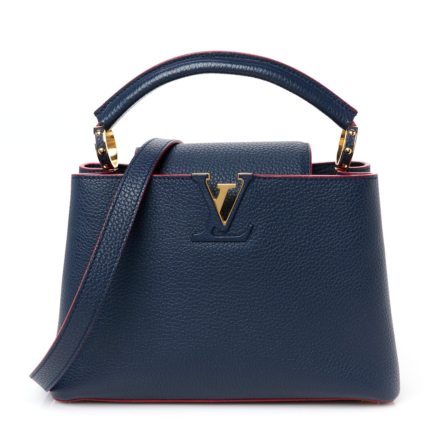 Louis Vuitton Taurillon Capucines BB Marine Rouge 1 of 9