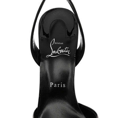 Christian Louboutin Patent Astrid Sling 85 Pumps 40.5 Black 6 of 8