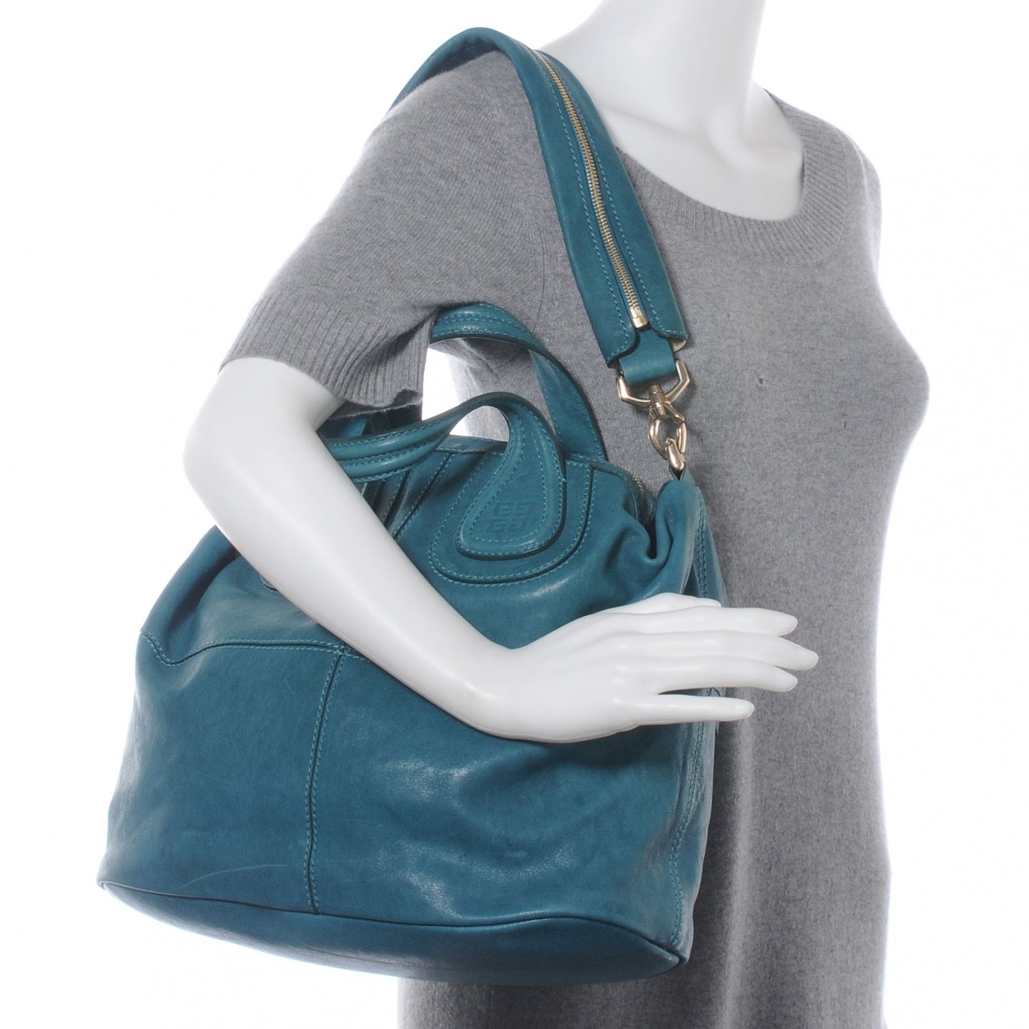 Givenchy Lambskin Medium Nightingale Teal 2 of 7