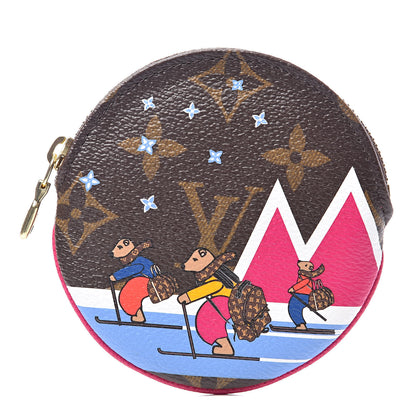 Louis Vuitton Monogram 2018 Christmas Animation Round Coin Purse 1 of 7