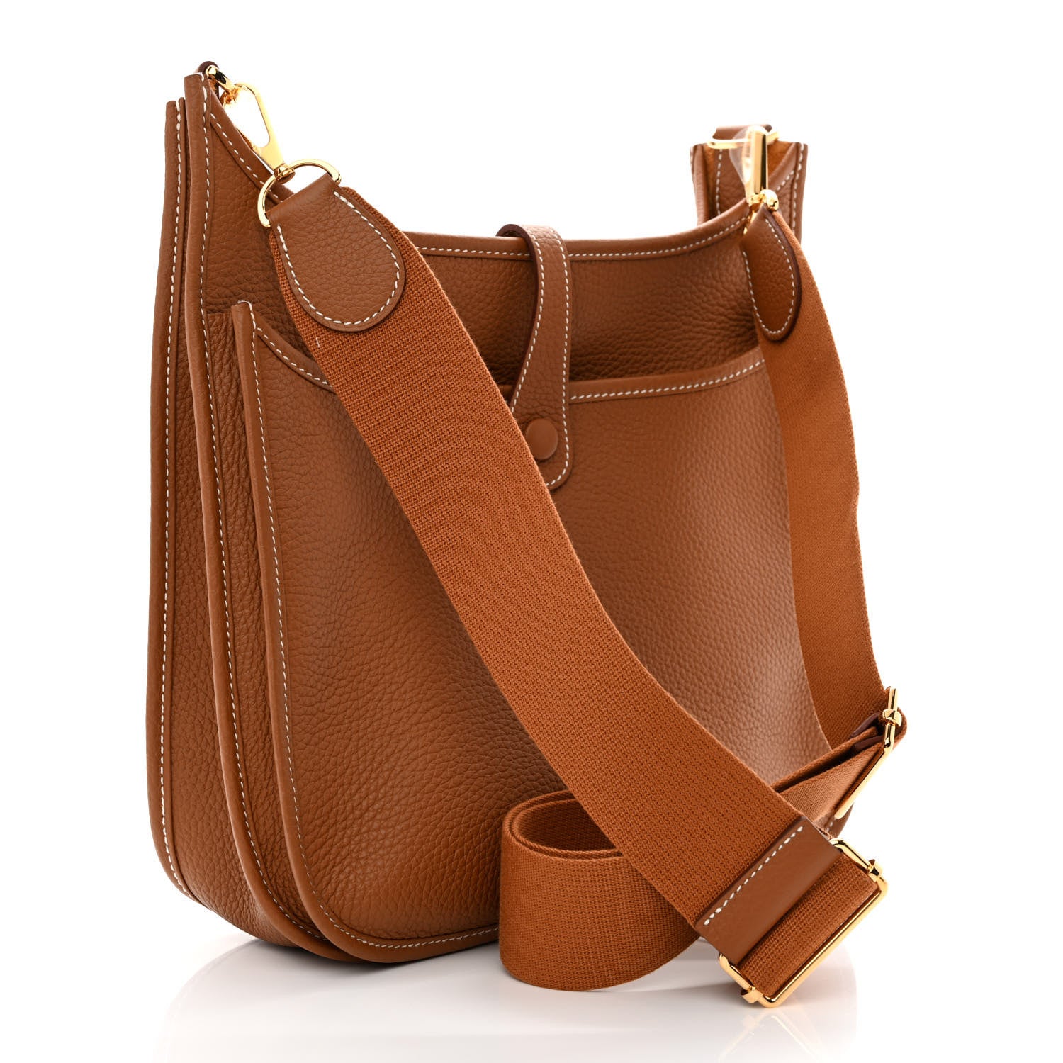 Hermes Taurillon Clemence Evelyne III PM Gold 3 of 11