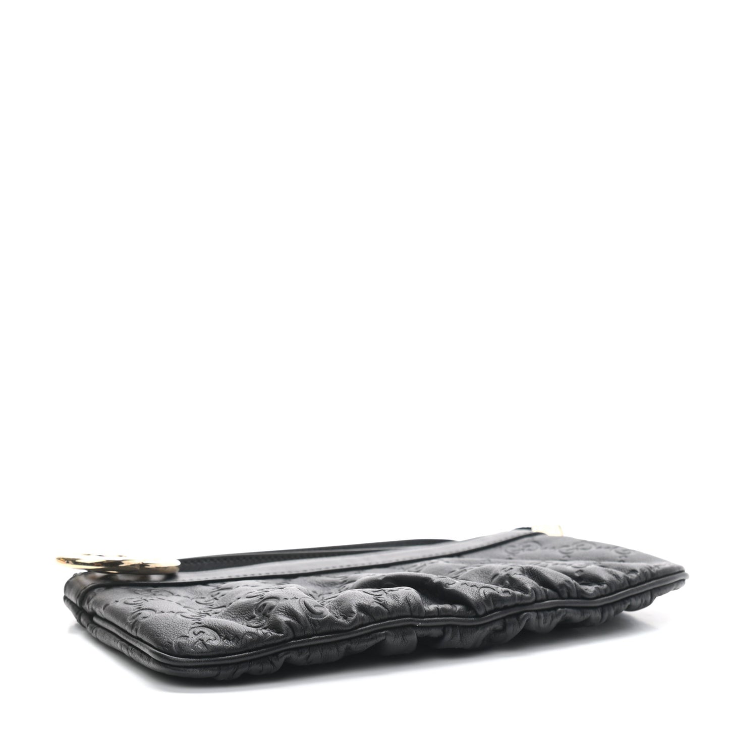 Guccissima Signature New Britt Wristlet Black