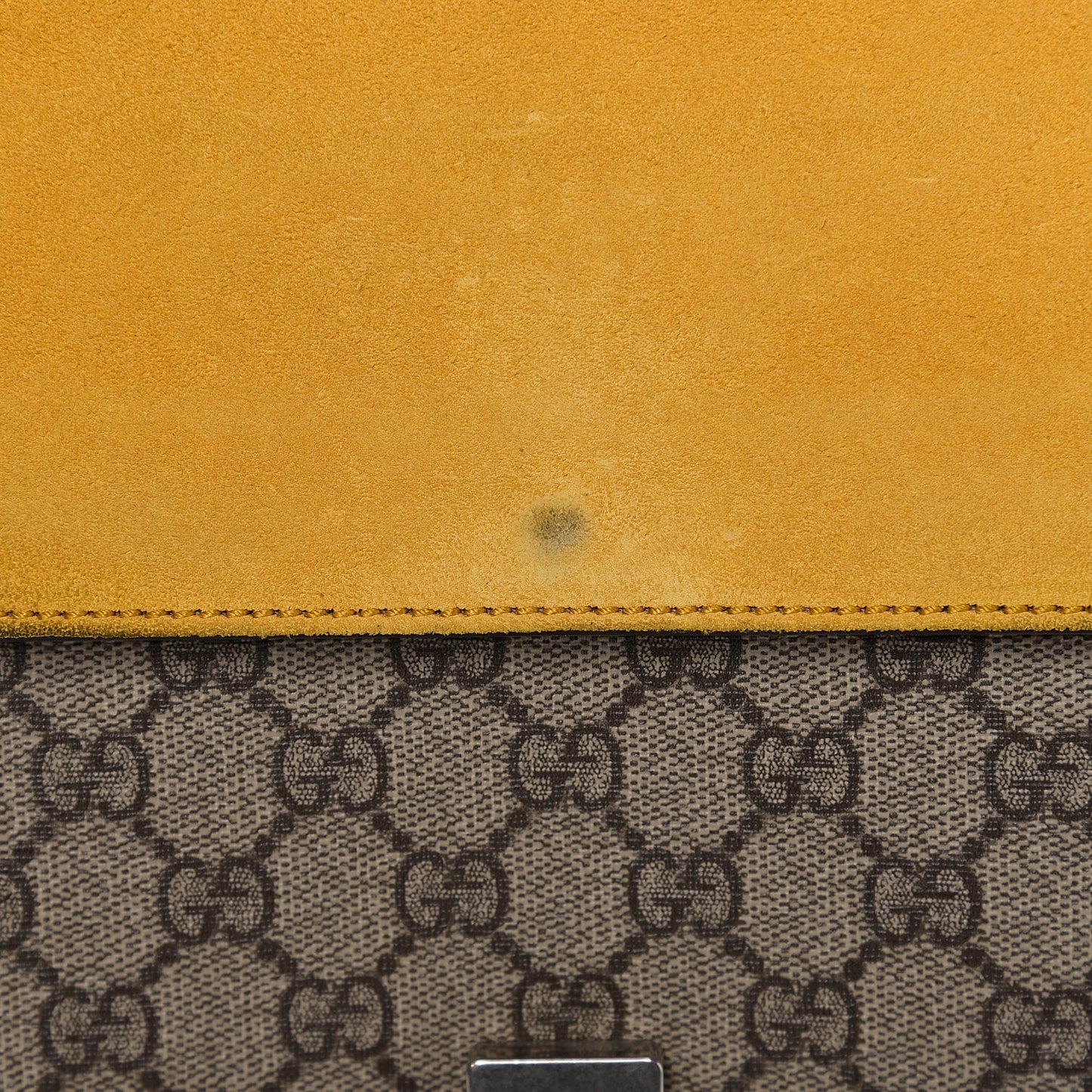 GG Supreme Monogram Medium Dionysus Shoulder Bag Yellow